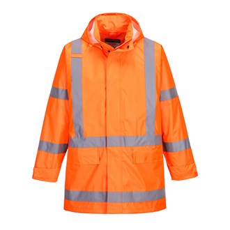 PW TORNADO HI VIS TTMC-W17 RAIN JACKET - MESH LINED, X BACK